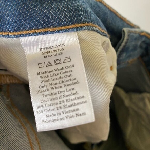 Everlane mid-rise medium wash jeans - Picture 3 of 11